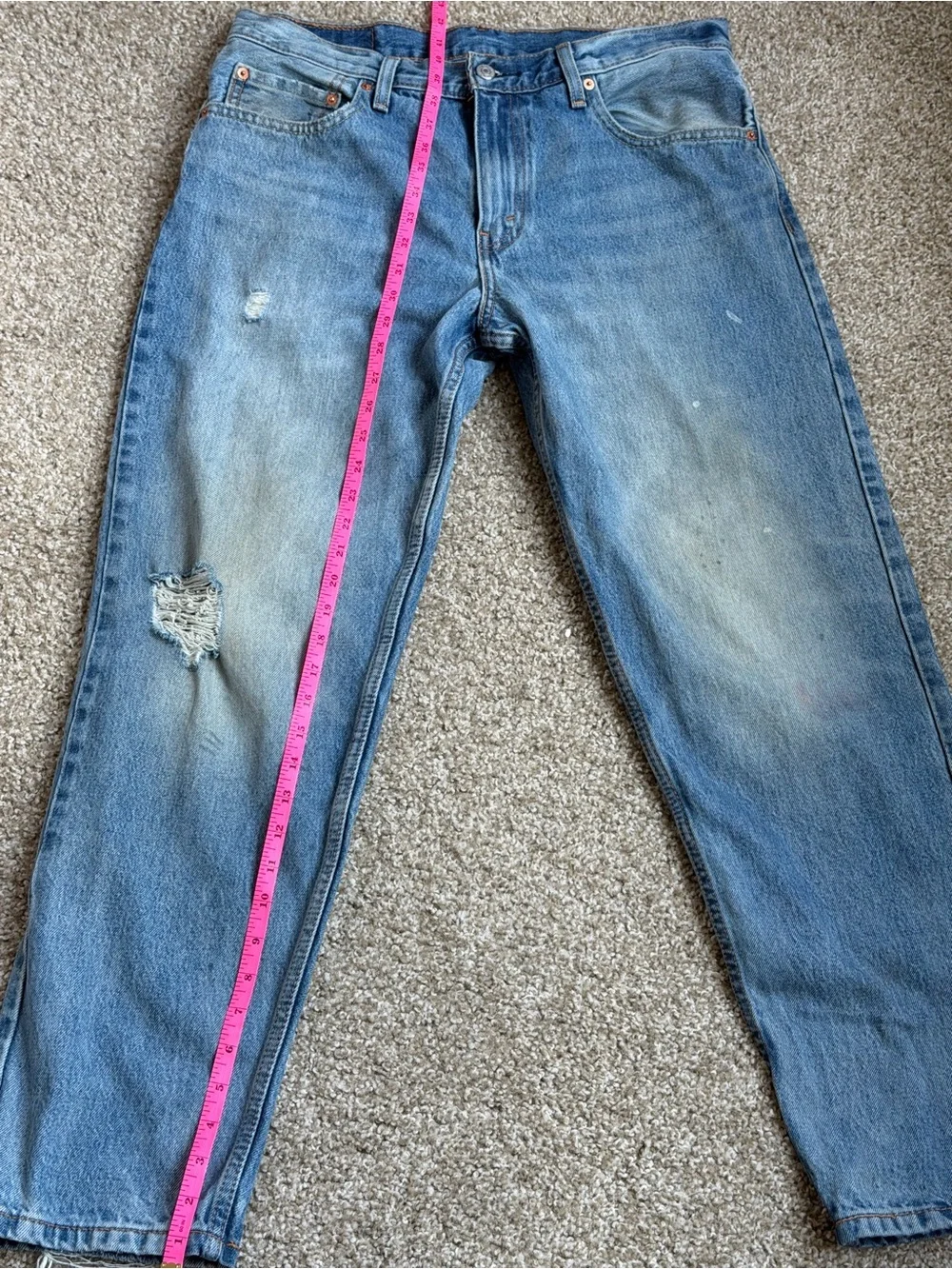 Levi's Men's Faded Blue Straight Jeans